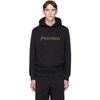 JW ANDERSON JW ANDERSON BLACK EMBROIDERED LOGO HOODIE