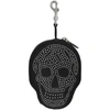 ALEXANDER MCQUEEN ALEXANDER MCQUEEN BLACK LEATHER SKULL COIN POUCH