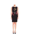 BOUTIQUE MOSCHINO SLEEVELESS TUBE DRESS WITH QUEEN PATTERN,10982462