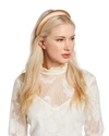 Jennifer Behr Tori Hammered Silk Satin Headband In Black