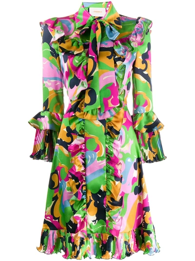 La Doublej Fancy Ruffled Dress In Farfalline