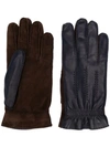 BRUNELLO CUCINELLI STITCHING DETAIL GLOVES