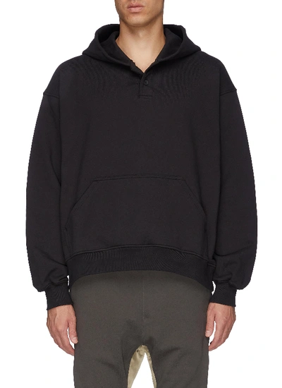 Fear Of God Cropped Henley Hoodie