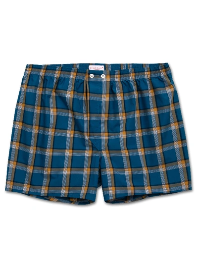 Derek Rose Men's Classic Fit Boxer Shorts Barker 23 Cotton Check Multi