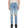 AMIRI AMIRI BLUE THRASHER JEANS