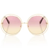 CHLOÉ CARLINA ROUND SUNGLASSES,P00411263