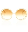 CHLOÉ CARLINA ROUND SUNGLASSES,P00411265