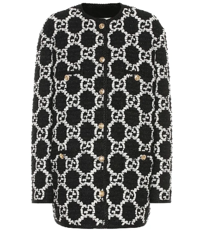 Gucci Oversize Gg Sylvie Tweed Jacket - 黑色 In Black