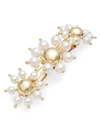 ROSANTICA Daisy 6MM-8MM Faux-Pearl Goldtone Barrette