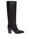 Gianvito Rossi Daenerys 70 Leather Knee-high Boots In Black