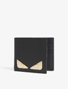 FENDI BLACK GOLD BAG BUGS LEATHER BILLFOLD WALLET,1145-84030577-7M0169SQP