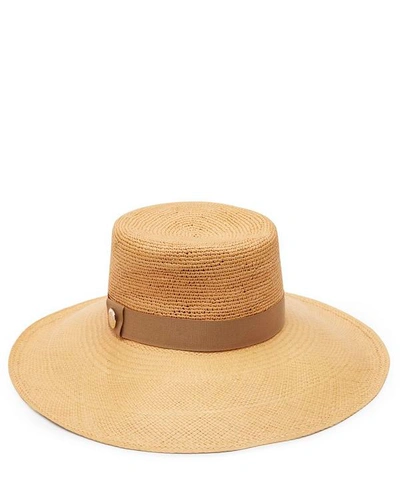 Liberty London Crochet Sun Hat In Cream