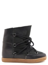 Isabel Marant 70mm Nowles Shearling Wedged In Black