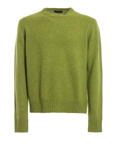 Prada Green Shetland Wool Sweater