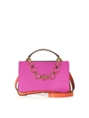 EMILIO PUCCI CHANCE CHAIN COLOR BLOCK LEATHER SATCHEL BAG,10982742