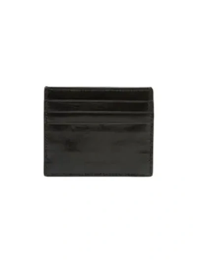 Bottega Veneta Women's Leather Card Case In Black