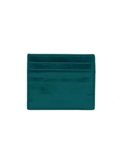 Bottega Veneta Women's Leather Card Case In Emerald