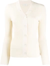 Sandro Gabrielle Ribbed-knit Cardigan In Neutrals