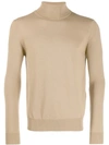 Sandro Turtleneck Jumper In Neutrals