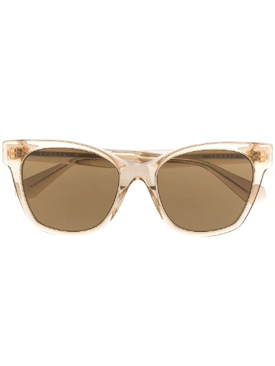 Sandro Paris Square Frame Sunglasses - Brown In Pink