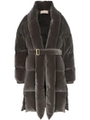 ALEXANDRE VAUTHIER PADDED BELTED COAT