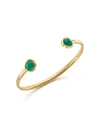 MONICA VINADER SIREN THIN GREEN ONYX CUFF