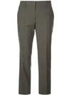 PRADA CROPPED PLEATED TROUSERS