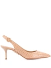 AQUAZZURA PURE 60 SLINGBACK PUMPS