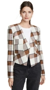 TIBI CROPPED JACKET