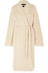 ALANUI LAPPONIA FRINGED CABLE-KNIT CASHMERE AND WOOL-BLEND CARDIGAN