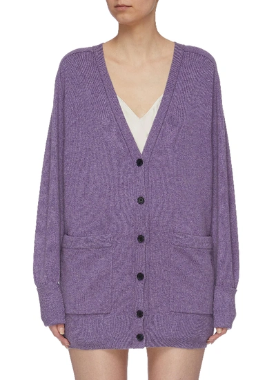 Chloé Patch Pocket Cashmere Blend Cardigan