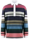 JW ANDERSON STRIPED RUGBY JERSEY POLO SHIRT