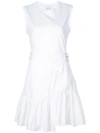 3.1 PHILLIP LIM / フィリップ リム 3.1 PHILLIP LIM ASYMMETRIC BELTED DRESS - WHITE