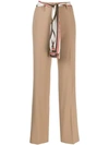 CAMBIO SCARF BELTED TAILORED TROUSERS