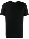 Dolce & Gabbana Ribbed Cotton Crew-neck T-shirt In Black