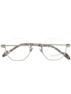 YOHJI YAMAMOTO YOHJI YAMAMOTO OCTAGONAL GLASSES - 银色