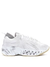 ACNE STUDIOS TUMBLED WHITE TECHNICAL FABRIC SNEAKERS,10984122