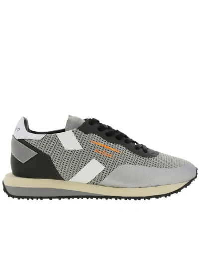 Ghoud Trainers Rush  Trainers In Mesh And Suede With Rubber Finishing And Maxi Bicolor Sole In Grey