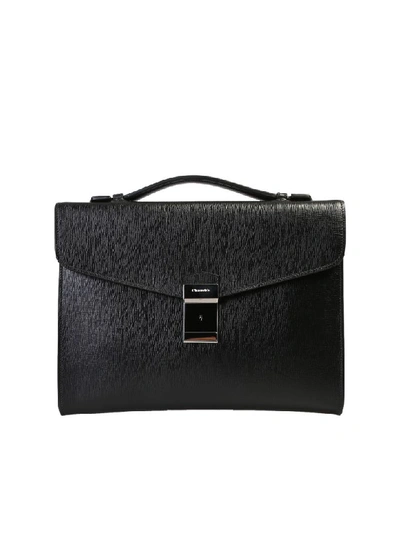 Church's Crawford M Leather Briefcase In Black
