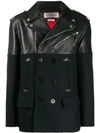 ALEXANDER MCQUEEN LEATHER AND WOOL JACKET
