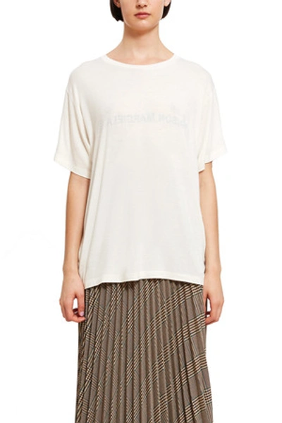 Mm6 Maison Margiela Opening Ceremony Oversized Printed Tee In Off White