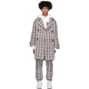 OPENING CEREMONY OPENING CEREMONY PINK PLAID OVERSIZED TRENCH COAT