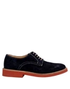 Saxone Laced Shoes In Dark Blue