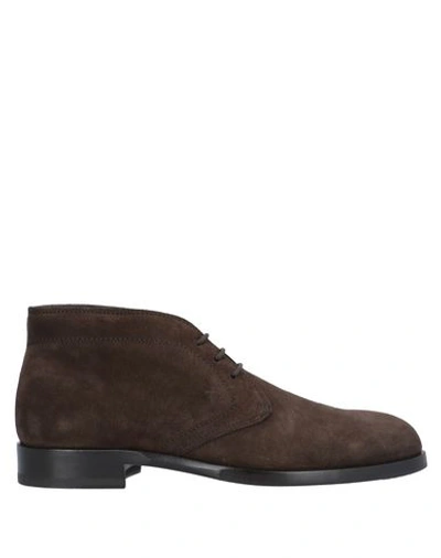 Tod's Ankle Boots In Brown