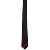 GIVENCHY GIVENCHY BLACK AND RED LOGO BAND TIE