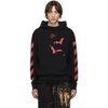 OFF-WHITE OFF-WHITE BLACKAND RED DIAG BATS SLIM HOODIE