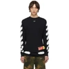 OFF-WHITE OFF-WHITE SSENSE EXCLUSIVE BLACK INCOMPLETE SPRAY PAINT LONG SLEEVE T-SHIRT