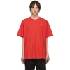 OFF-WHITE OFF-WHITE SSENSE EXCLUSIVE RED UNFINISHED OVER T-SHIRT