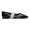 BURBERRY BURBERRY BLACK PENNINE LOGO FLATS