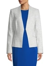 CALVIN KLEIN COLLECTION TEXTURED OPEN-FRONT BLAZER,0400010887061